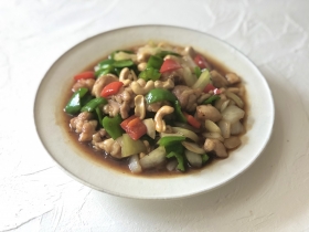 鶏肉とカシューナッツの炒め物⑤