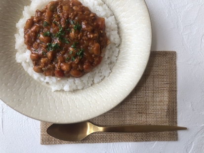 大豆のキーマカレー